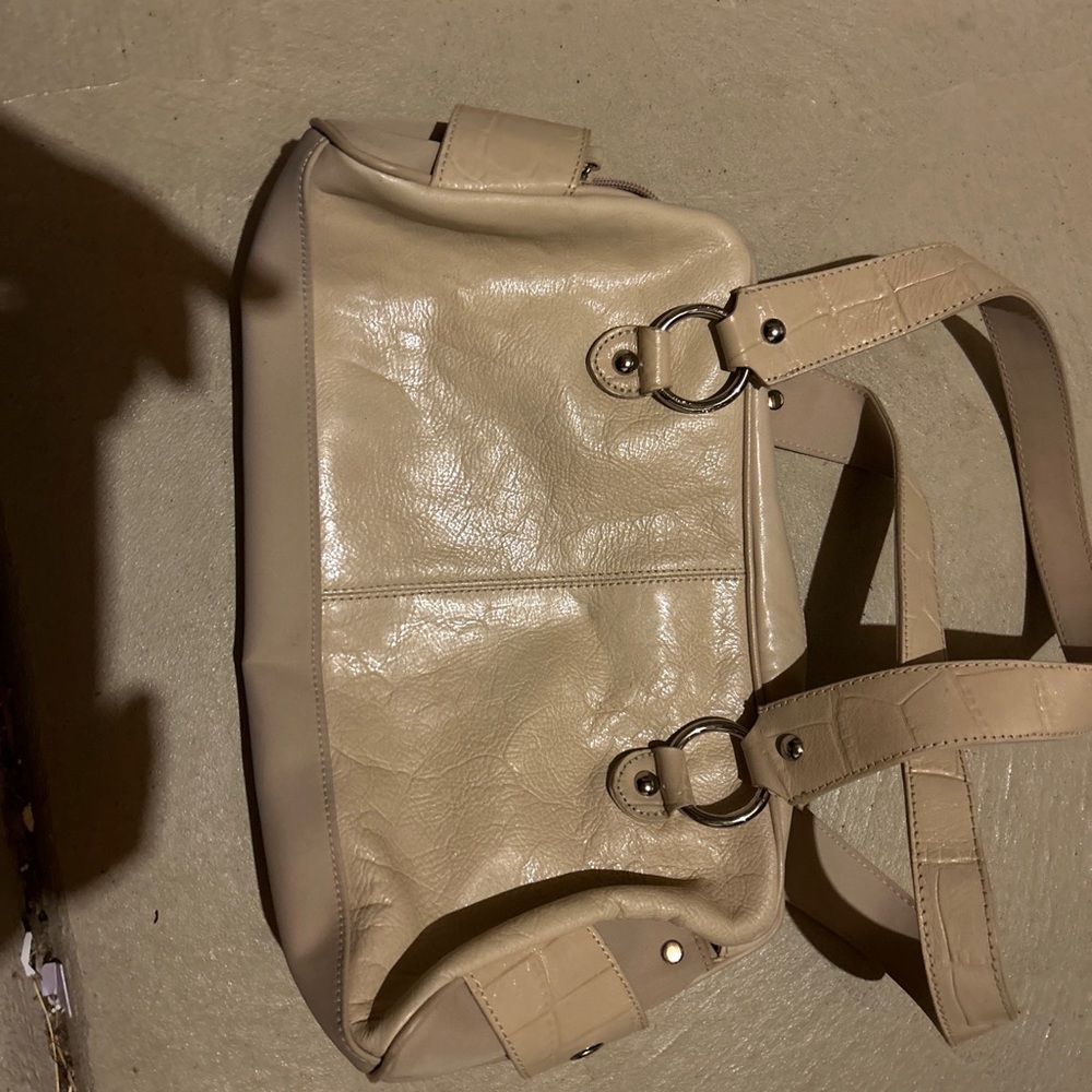 Franco Sarto, beige handbag gently used
